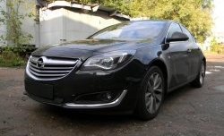1 469 р. Сетка на бампер (рестайлинг) Russtal (черная) Opel Insignia A рестайлинг седан (2013-2017)  с доставкой в г. Керчь. Увеличить фотографию 2