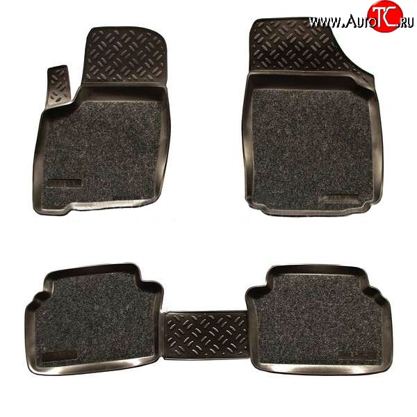 4 699 р. Комплект ковриков в салон B Aileron 4 шт. (полиуретан, покрытие Soft)  Opel Meriva  B (2010-2013)  с доставкой в г. Керчь