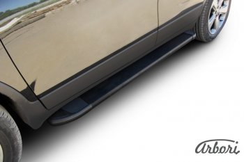 11 339 р. Порожки для ног Arbori Optima Black Opel Mokka  дорестайлинг (2012-2016)  с доставкой в г. Керчь. Увеличить фотографию 2