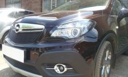 2 099 р. Нижняя сетка на бампер Russtal (черная) Opel Mokka  дорестайлинг (2012-2016)  с доставкой в г. Керчь. Увеличить фотографию 3