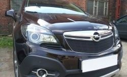2 099 р. Нижняя сетка на бампер Russtal (черная) Opel Mokka  дорестайлинг (2012-2016)  с доставкой в г. Керчь. Увеличить фотографию 4