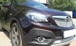 1 539 р. Сетка в решетку радиатора Russtal Opel Mokka  дорестайлинг (2012-2016) (хром)  с доставкой в г. Керчь. Увеличить фотографию 2