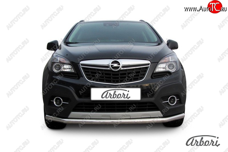 12 149 р. Защита переднего бампера Arbori (нержавейка, 1 труба d57 mm). Opel Mokka  дорестайлинг (2012-2016)  с доставкой в г. Керчь
