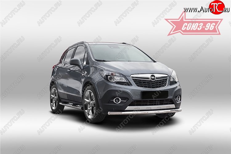 15 254 р. Защита переднего бампера одинарная Souz-96 (d60) Opel Mokka  дорестайлинг (2012-2016)  с доставкой в г. Керчь