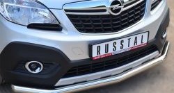 15 549 р. Одинарная защита переднего бампера диаметром 63 мм SLITKOFF  Opel Mokka (2012-2016)  дорестайлинг  с доставкой в г. Керчь. Увеличить фотографию 2