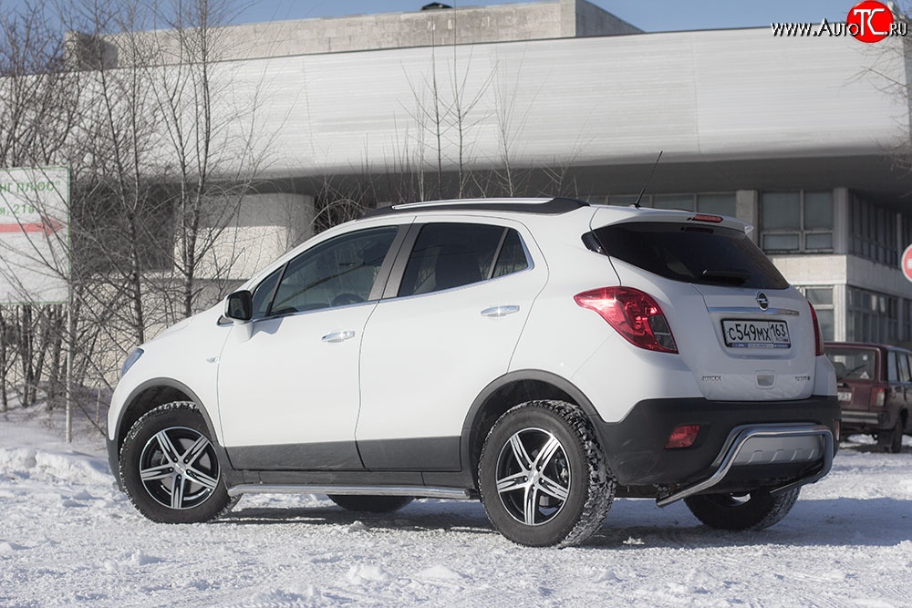 10 299 р. Защита порогов из круглой трубы диаметром 51 мм Petroil Tuning  Opel Mokka (2012-2016)  дорестайлинг  с доставкой в г. Керчь