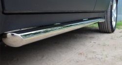 13 249 р. Защита порогов из круглой трубы диаметром 63 мм Russtal Opel Mokka  дорестайлинг (2012-2016) (Защита порогов с со скосами на торцах (вариант 1))  с доставкой в г. Керчь. Увеличить фотографию 3