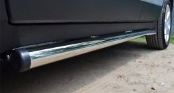 13 249 р. Защита порогов из круглой трубы диаметром 63 мм Russtal Opel Mokka  дорестайлинг (2012-2016) (Защита порогов с со скосами на торцах (вариант 1))  с доставкой в г. Керчь. Увеличить фотографию 7