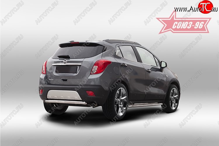10 889 р. Защита заднего бампера Souz-96 (d60) Opel Mokka  дорестайлинг (2012-2016)  с доставкой в г. Керчь