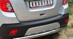 13 449 р. Одинарная защита заднего бампера из трубы диаметром 63 мм SLITKOFF  Opel Mokka (2012-2016)  дорестайлинг  с доставкой в г. Керчь. Увеличить фотографию 2