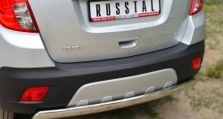 11 599 р. Защита заднего бампера (Ø75x42 мм, нержавейка) Russtal Opel Mokka  дорестайлинг (2012-2016)  с доставкой в г. Керчь. Увеличить фотографию 2