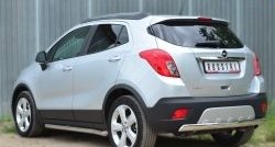 11 599 р. Защита заднего бампера (Ø75x42 мм, нержавейка) Russtal Opel Mokka  дорестайлинг (2012-2016)  с доставкой в г. Керчь. Увеличить фотографию 4