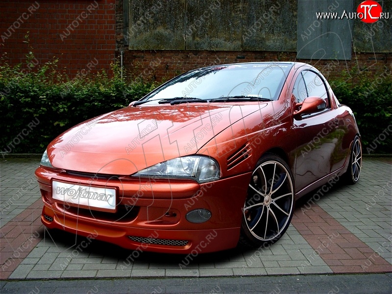 13 199 р. Накладка на передний бампер Rieger Opel Tigra A (1994-2001)  с доставкой в г. Керчь