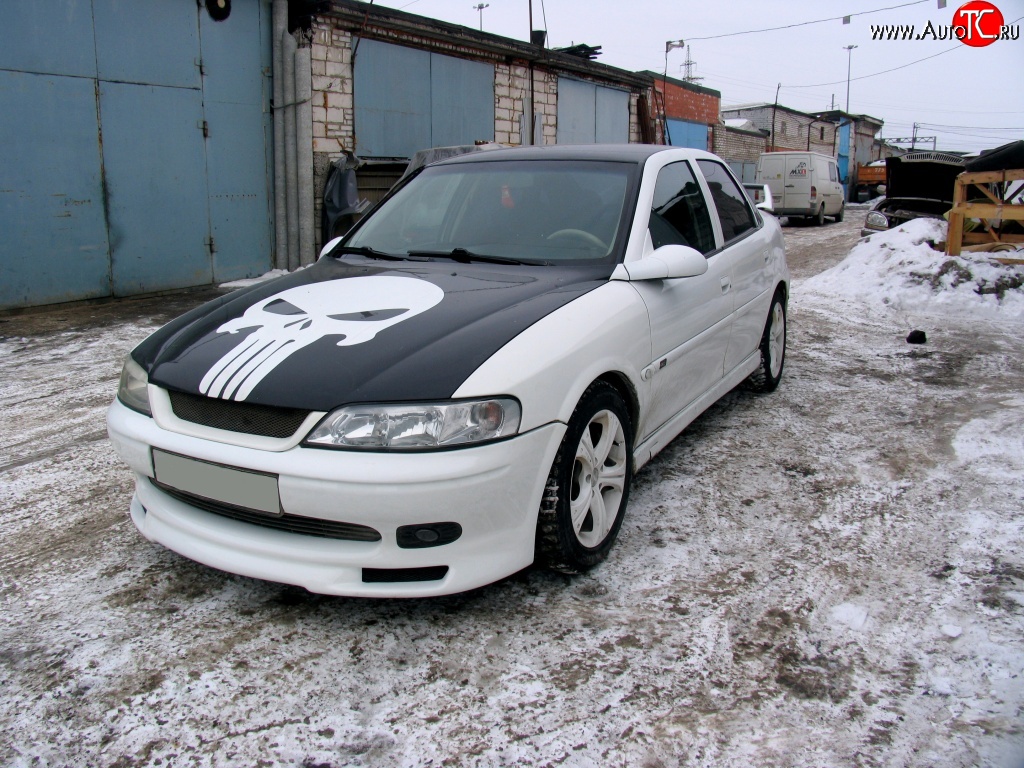 3 899 р. Юбка переднего бампера GT Style Opel Vectra B седан дорестайлинг (1995-1999)  с доставкой в г. Керчь