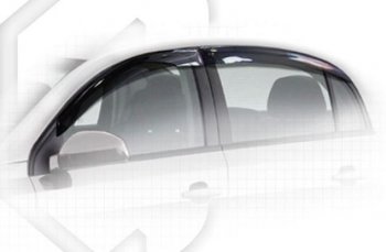 Дефлектора окон CA-Plastiс Opel Vectra C седан дорестайлинг (2002-2005) (Classic полупрозрачный, Без хром.молдинга)