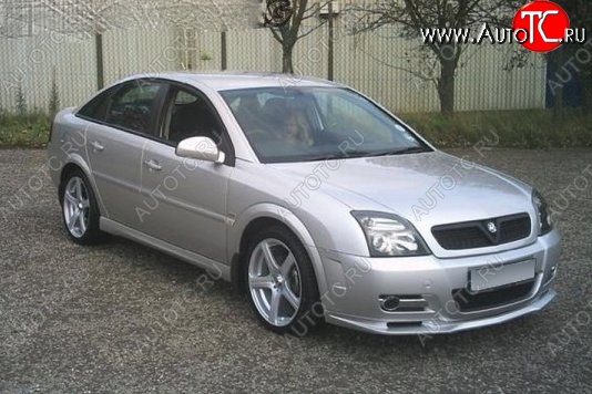 5 749 р. Накладка на передний бампер CT Opel Vectra C седан дорестайлинг (2002-2005) (Неокрашенная)  с доставкой в г. Керчь