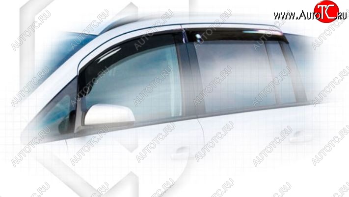 2 159 р. Дефлектора окон CA-Plastiс  Opel Zafira  В (2005-2008) дорестайлинг (Classic полупрозрачный)  с доставкой в г. Керчь