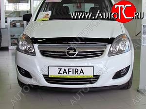 4 599 р. Дефлектор капота SIM Opel Zafira В рестайлинг (2007-2015)  с доставкой в г. Керчь