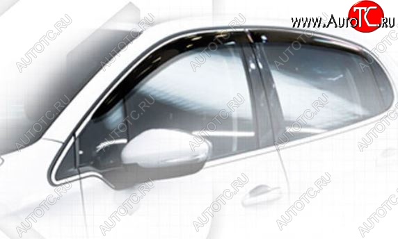 1 899 р. Дефлектора окон CA-Plastiс Peugeot 208 1 (2012-2019) (Classic полупрозрачный, Без хром.молдинга)  с доставкой в г. Керчь