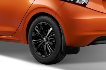 2 379 р. Брызговики Frosch (optimum) Peugeot 208 1 (2012-2019) (Задние)  с доставкой в г. Керчь. Увеличить фотографию 2