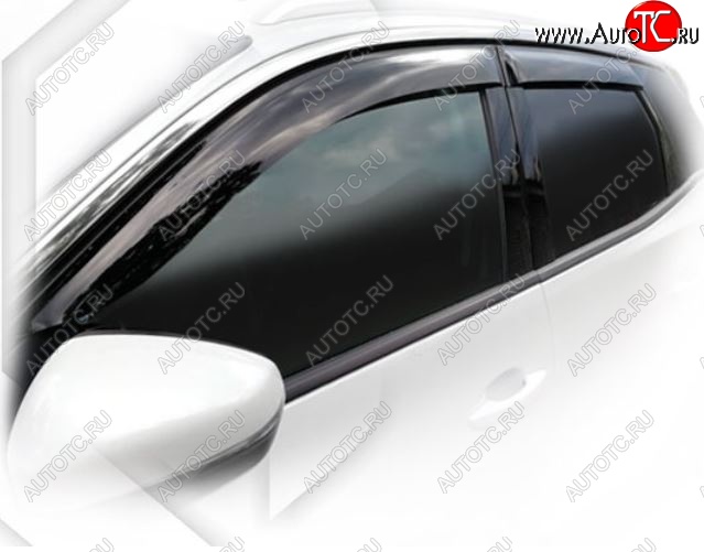 1 999 р. Дефлектора окон CA-Plastic Peugeot 3008 2 (2016-2025) (Classic полупрозрачный, Без хром.молдинга)  с доставкой в г. Керчь