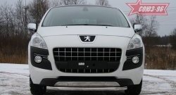 14 309 р. Одинарная защита переднего бампера диаметром трубы 60 мм Souz-96 Peugeot 3008 дорестайлинг (2009-2013)  с доставкой в г. Керчь. Увеличить фотографию 2