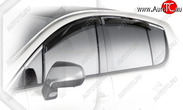 1 899 р. Дефлектора окон CA-Plastic  Peugeot 3008 (2009-2013) дорестайлинг (Classic полупрозрачный, Без надписи)  с доставкой в г. Керчь