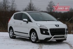 13 319 р. Защита переднего бампера Souz-96 (d60/42) Peugeot 3008 дорестайлинг (2009-2013)  с доставкой в г. Керчь. Увеличить фотографию 2