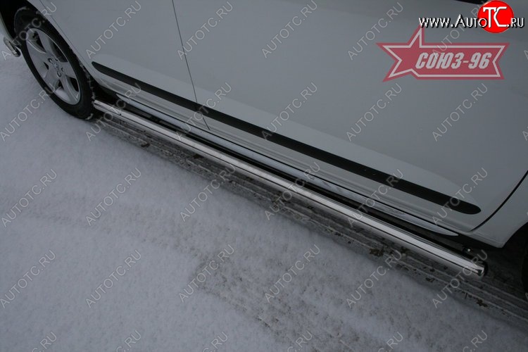 12 329 р. Защита порогов Souz-96 (d60) Peugeot 3008 рестайлинг (2013-2017)  с доставкой в г. Керчь
