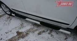 16 019 р. Защита порогов с проступью Souz-96 (d76) Peugeot 3008 рестайлинг (2013-2017)  с доставкой в г. Керчь. Увеличить фотографию 2
