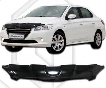 Дефлектор капота CA-Plastic Peugeot 301 (2012-2017)