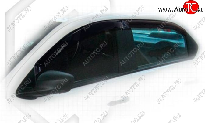 1 999 р. Дефлектора окон CA-Plastiс Peugeot 301 (2012-2017) (Classic полупрозрачный, Без хром.молдинга)  с доставкой в г. Керчь