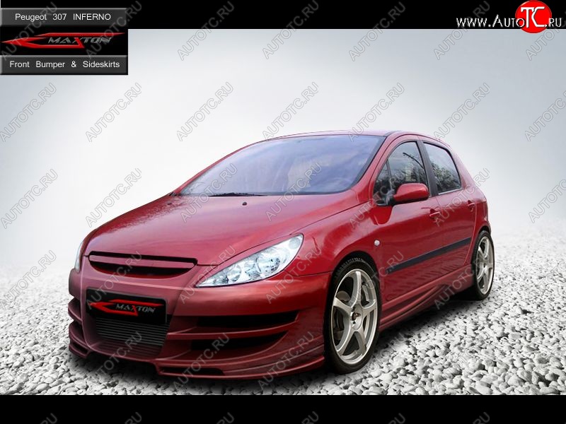 27 699 р. Передний бампер Inferno Peugeot 307 универсал дорестайлинг (2001-2005)  с доставкой в г. Керчь