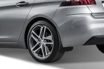 4 799 р. Брызговики Frosch (optimum) Peugeot 308 T9 хэтчбек 5 дв. дорестайлинг (2013-2018) (Задние)  с доставкой в г. Керчь. Увеличить фотографию 2