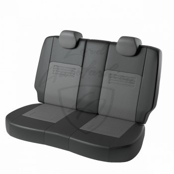 9 449 р. Чехлы для сидений Lord Autofashion Турин (экокожа) Peugeot 308 T7 хэтчбек 5 дв. дорестайлинг (2007-2011) (Черный, вставка серая)  с доставкой в г. Керчь. Увеличить фотографию 2