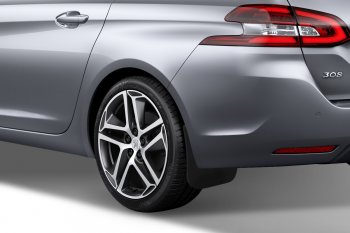 4 799 р. Задние брызговики Frosch Peugeot 308 T7 хэтчбек 5 дв. дорестайлинг (2007-2011)  с доставкой в г. Керчь. Увеличить фотографию 2