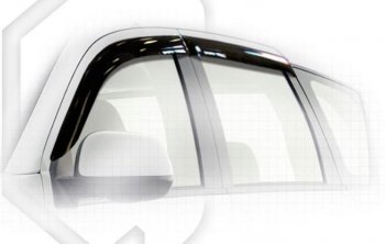 Дефлектора окон CA-Plastiс Peugeot 4007 (2007-2012) (Classic полупрозрачный, Без хром.молдинга)