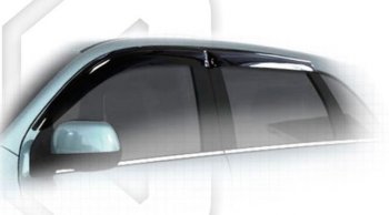 Дефлектора окон CA-Plastiс Peugeot 4008 (2012-2017) (Classic полупрозрачный, Без хром.молдинга)