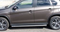 70 999 р. Защита порогов из круглой трубы диаметром 63 мм Russtal Peugeot 4008 (2012-2017) (Защита порогов с со скосами на торцах (вариант 1))  с доставкой в г. Керчь. Увеличить фотографию 10