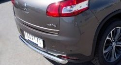 13 449 р. Одинарная защита заднего бампера из трубы диаметром 63 мм SLITKOFF  Peugeot 4008 (2012-2017)  с доставкой в г. Керчь. Увеличить фотографию 3