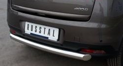 13 949 р. Одинарная защита заднего бампера из трубы диаметром 76 мм SLITKOFF Peugeot 4008 (2012-2017)  с доставкой в г. Керчь. Увеличить фотографию 4