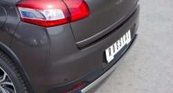 11 599 р. Защита заднего бампера (Ø75x42 мм, нержавейка) Russtal Peugeot 4008 (2012-2017)  с доставкой в г. Керчь. Увеличить фотографию 3