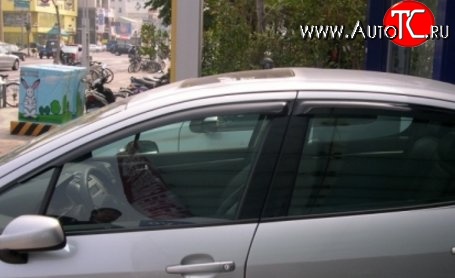 1 399 р. Комплект дефлекторов окон SkyLine Peugeot 407 седан (2004-2010)  с доставкой в г. Керчь