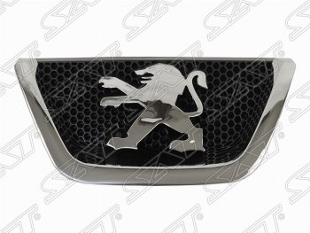 Накладка переднего бампера под эмблему PEUGEOT SAT (к бамперу ST-PG48-000-0) Peugeot 408 (2010-2017)  дорестайлинг