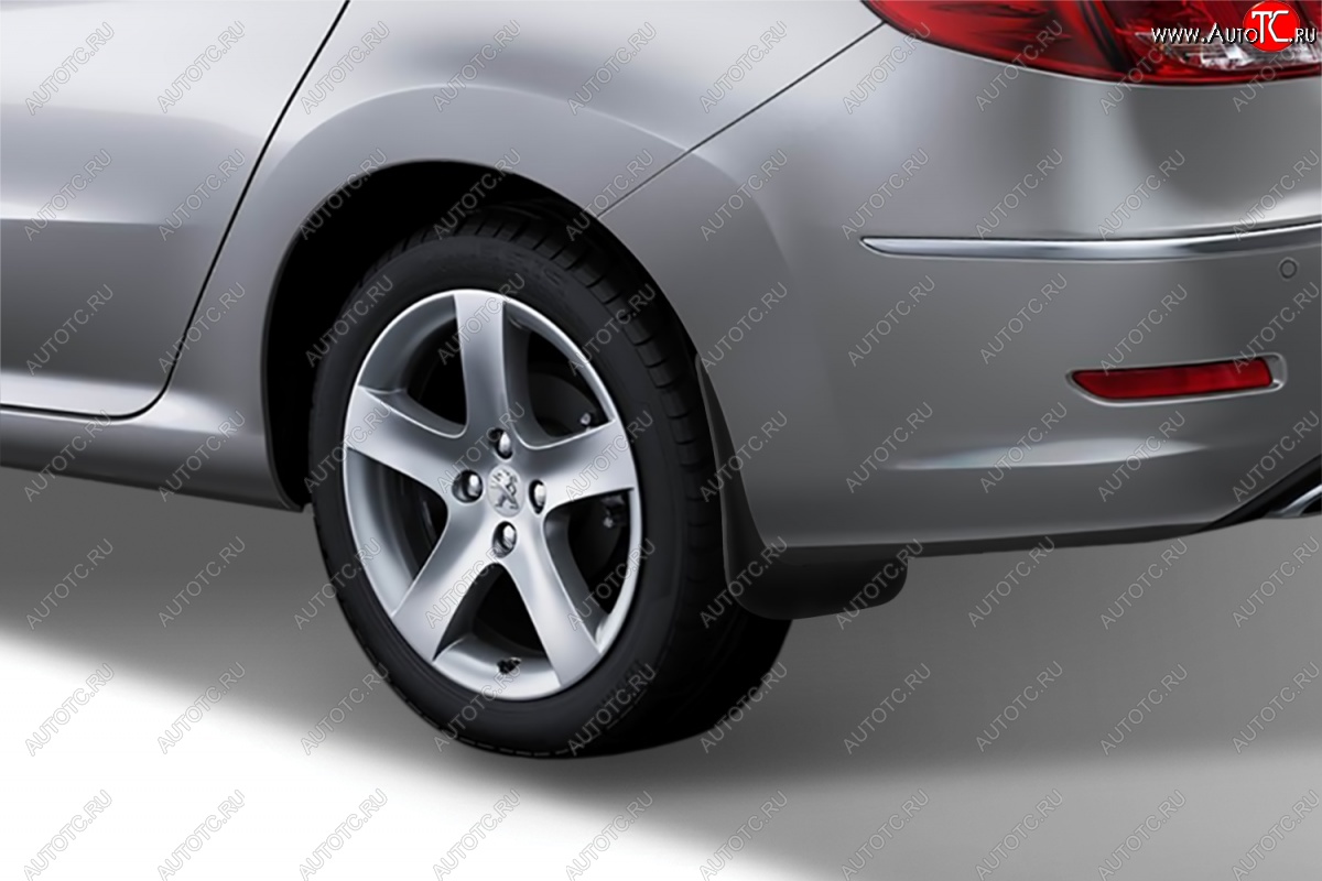 2 379 р. Брызговики задние (4D) Frosch Peugeot 408  дорестайлинг (2010-2017)  с доставкой в г. Керчь