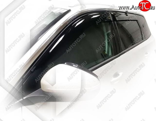 2 159 р. Дефлектора окон CA-Plastic  Peugeot 5008  T87 (2017-2020) дорестайлинг (Classic полупрозрачный, Без хром.молдинга)  с доставкой в г. Керчь