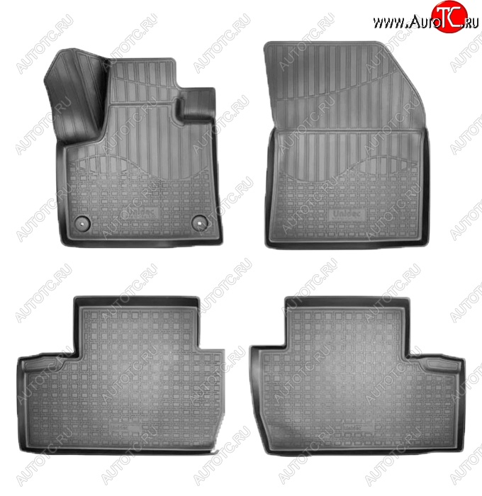 2 399 р. Коврики салонные Noplast (3D)  Peugeot 5008  T87 (2017-2020) дорестайлинг (Черные)  с доставкой в г. Керчь