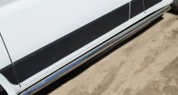 79 999 р. Защита порогов из круглой трубы диаметром 63 мм L1H1 (рестайлинг) Russtal Peugeot Boxer 250 (2006-2014) (Защита порогов с заглушками на торцах (вариант 2))  с доставкой в г. Керчь. Увеличить фотографию 7