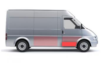 1 189 р. Панель правой двери нижняя (ремонтная) Wisentbull Fiat Ducato 244 (2002-2012)  с доставкой в г. Керчь. Увеличить фотографию 2