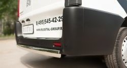 13 999 р. Защита заднего бампера (Ø75x42 мм, нержавейка) Russtal Peugeot Expert G9 минивэн дорестайлинг (2007-2013)  с доставкой в г. Керчь. Увеличить фотографию 3
